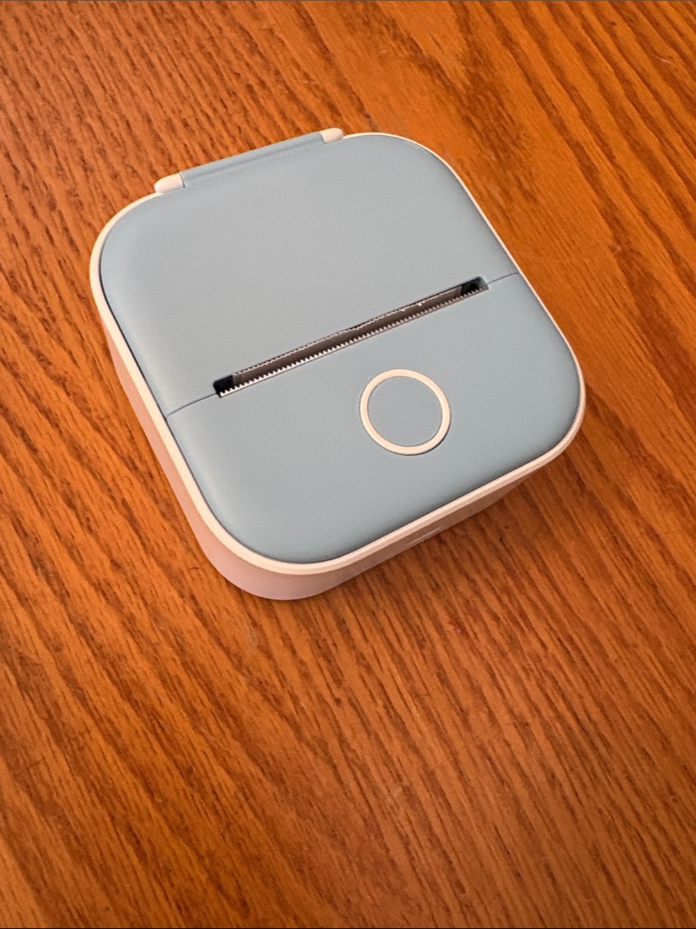 Portable Blue Thermal Label Printer - Compact Wireless Labeler